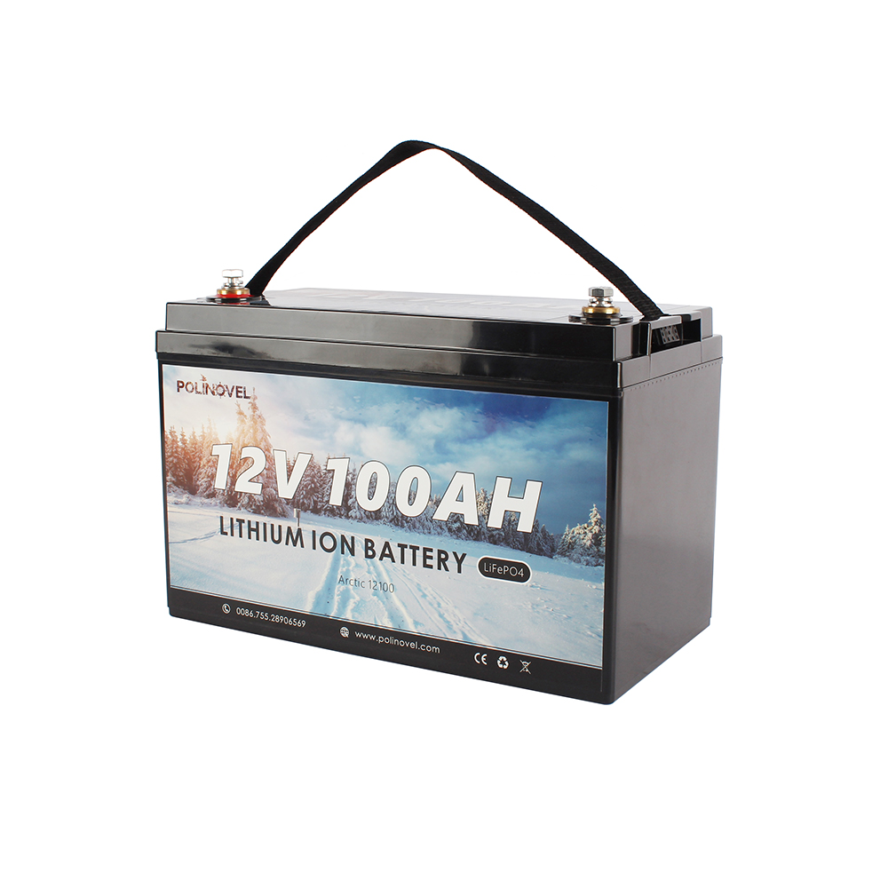 Batería de litio ártica de ciclo profundo de baja temperatura 12V 100Ah para caravana